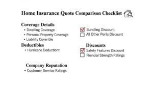 Home Insurance Quote Comparison Checklist